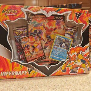 Pokémon TCG: Infernape V Box – Sealed (Includes Infernape V & Empoleon)